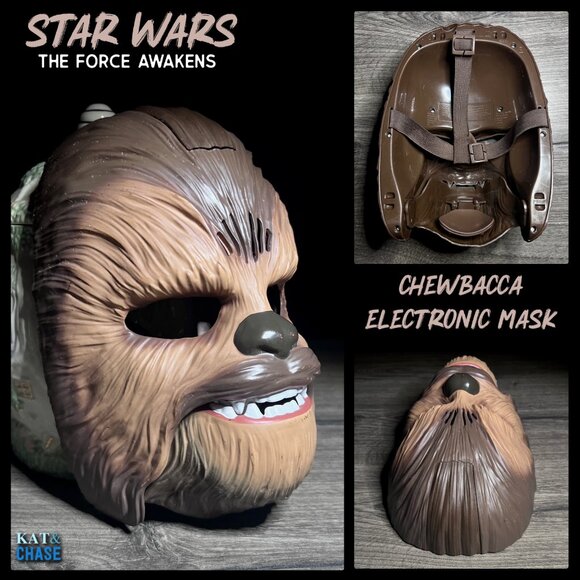 Tested Chewbacca Electronic Mask Talking Star Wars Force 2015 Chewy Halloween - Picture 1 of 12